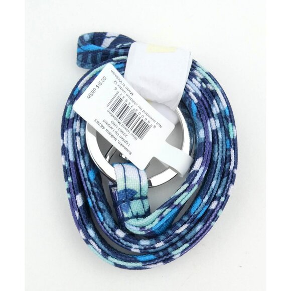 Vera Bradley Blue Island Medallion Lighten Up Lanyard NWT - Picture 2 of 2